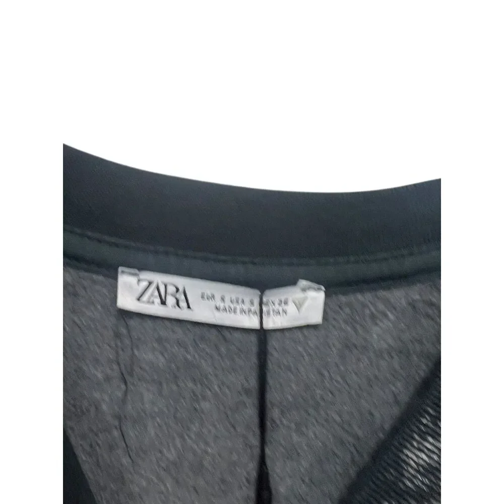Zara Black and Gray Sweatshirt - Picture 3 of 6